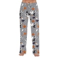 thumbnail image 5 of Women's Halloween Themed Pajama Pants Relaxed Fit Long Trousers Soft Loungewear For Nightwear XL, 5 of 6