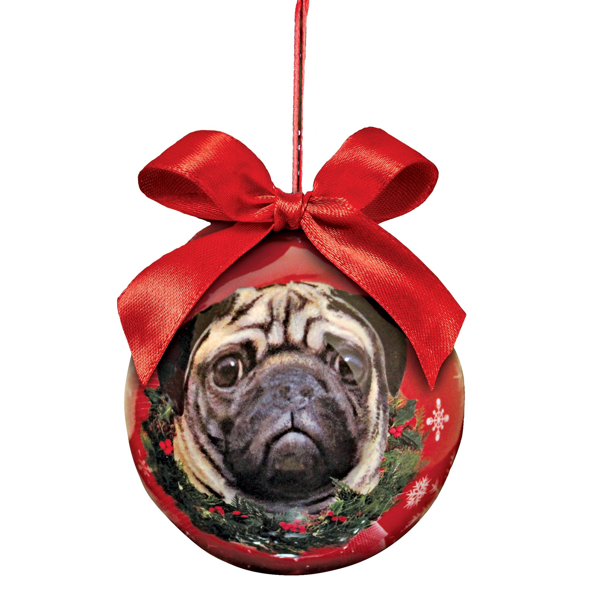 GlossFinish Dog Christmas Ball Tree Ornaments