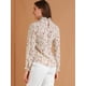 thumbnail image 5 of INSPIRE CHIC Blusa Floral Vintage Cuello Fruncido Con Volantes Manga Larga Para Mujer Blanco XL, 5 of 6