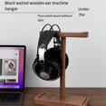 thumbnail image 5 of T-Shape Wooden Headset Stand - Desk Headphone Holder, Display Shelf, Storage Organizer for Home and Office A, 5 of 5