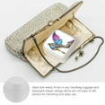 thumbnail image 3 of Autua High-Heeled Shoe Colorful Gemstones Butterfly Wings Travel Jewelry Box for Necklace, Ring, Earring - Christmas Gifts White, 3 of 5