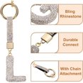 thumbnail image 4 of TRAHOO-Alphabet Letter Bag Charm Rhinestone for Keychain Bracelet Wristband Necklace, 4 of 4