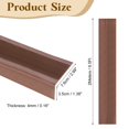 thumbnail image 2 of Stair Nosing, 6.5 ft (3x1.4 Inch) Self-Adhesive Step Edge Protector, Coffee, 2 of 6