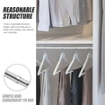thumbnail image 4 of LOVEVER Heavy Duty Closet Pole Stainless Steel Thick Telescopic Wardrobe Clothes Drying Rod Hanger Rack Hanging Bar Rail, 4 of 6