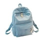 thumbnail image 2 of Mochila Escolar Femenina Estilo Coreano para Estudiantes de Secundaria, Personalizada, de Terciopelo a Rayas, Estilo Universitario., 2 of 6