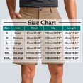 thumbnail image 2 of cocolona Mens Shorts Summer Casual Button Work Shorts Outdoors Hiking Shorts Loose Solid Color Business Suit Shorts, 2 of 6