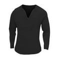 thumbnail image 4 of VJATTWR Long Sleeve Mens Shirts Casual Pullover Shirts for Men Lightweight Stripes Men Tshirts Xxl, 4 of 8