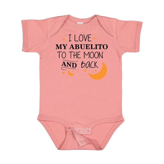 Inktastic I Love My Abuelito to the Moon and Back Boys or Girls Baby Bodysuit