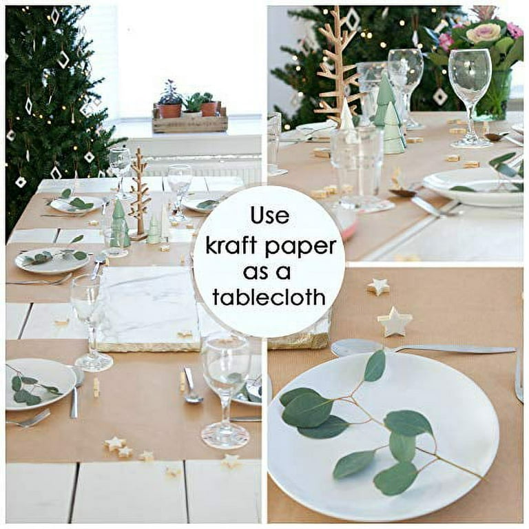 Idl Packaging Brown Kraft Paper Roll 18 inch x 180' - Perfect Paper for Packing - Kraft Wrapping Paper for Moving - Floor Masking Paper - 100%