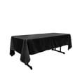 thumbnail image 1 of LA Linen TCpop60x126-BlackP24 Polyester Poplin Rectangular Tablecloth, Black - 60 x 126 in., 1 of 3