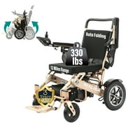 Electric Wheelchair for Adults, Portable All Terrain Lightweight Wheelchairs, Taba