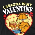 thumbnail image 2 of Garfield Lasagna is my Valentine Women's Loose T-Shirt, Black, X-Large, 2 of 4