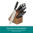 thumbnail image 3 of The Pioneer Woman Pioneer Signature 14-Piece Stainless Steel Knife Block Set, Black, 3 of 8