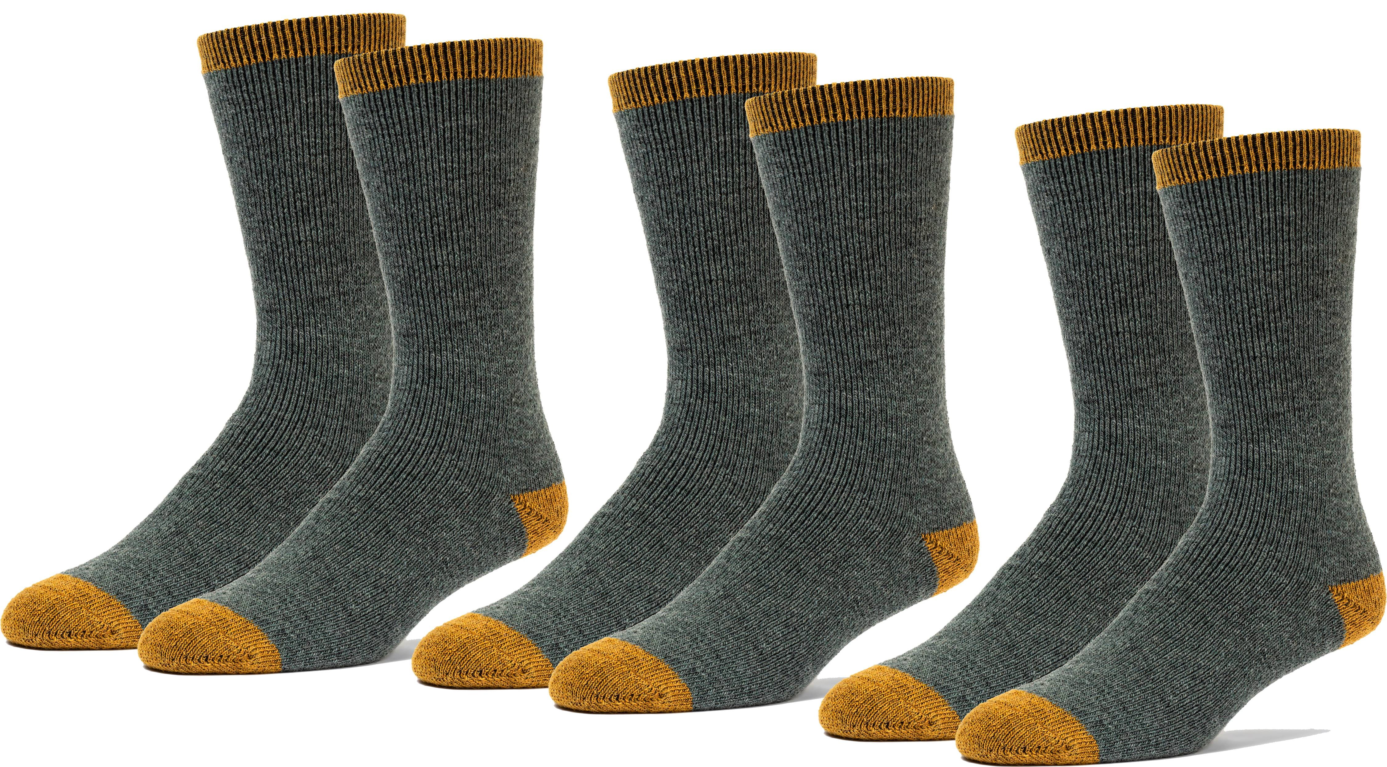 Fun Toes FUN TOES Men Mid Weight 70 Merino Wool Hiking Socks