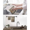 thumbnail image 5 of Spring Flower Kitchen Dish Towels for Drying Dishes Set of 3, Farmhouse Vintage Truck Black Plaid Wood Grain Waffle Weave Microfiber Hand Tea Bathroom Towels Quick Dry & Absorbent Towel 15.7x23.6, 5 of 7