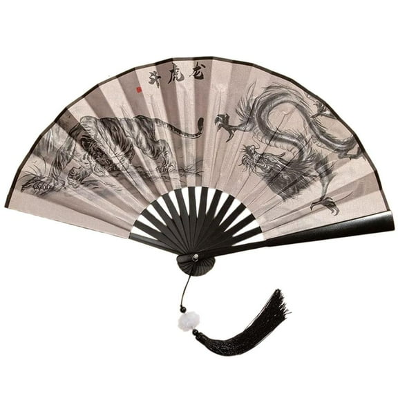 WE-POLUJ Chinese Traditional Painting Folding Fan Plastic Foldable Hand Fan for Parties