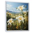 thumbnail image 2 of Designart "pasture Of Lilies I" Floral & Botanical Floater Framed Canvas Print, 2 of 7