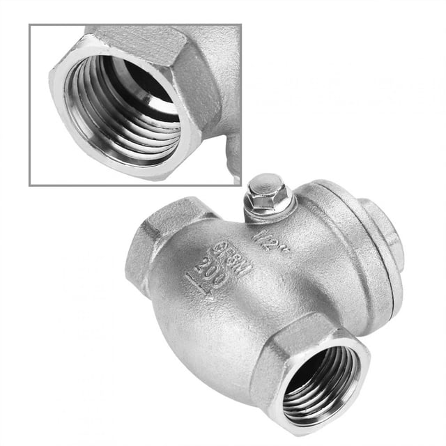 Stainless Steel Swing Check Valve, Swing Check Valve Durable Sturdy Sealing Capability For Petroleum Chemical