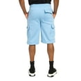 thumbnail image 3 of G-Style USA Men's Solid Fleece Heavyweight Cargo Shorts FS76 - Sky Blue - X-Large, 3 of 5
