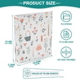 thumbnail image 3 of FORMRS 3 Ring Binder 1.5 inch with Pockets Clip Board 200 Sheets Capacity, Garden Pattern, 3 of 8
