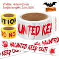 thumbnail image 2 of 3Pcs Halloween Decorations Caution Tape 2In x 246Ft, Blood Color DO NOT ENTER and Black CAUTION, White Bloody HAUNTED KEEP OUT Halloween Outdoor Decor DIY Tape Scary Warning for Indoor &Outside Scene, 2 of 6