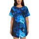 thumbnail image 1 of Fotbe Wolf Conjunto de Pijama Estampado para Mujer, 2 Piezas, Ropa de Dormir con Camiseta de Manga Corta y Shorts Suaves-Medium, 1 of 6