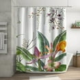 Zauma Bathroom Accessories Bathroom Acessory Set Tropical Green Shower