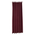 thumbnail image 4 of Raindrops Wine Red Thermal Blackout Curtains 1Set For Bathroom Windows With Privacy Protection And Sunlight Weakening, 4 of 8