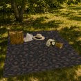 thumbnail image 7 of Dark Leopard Print Autumn, Festive Halloween Scene, Warm Flannel Blanket for Cabin and Lodge with Detailed Artwork, Wildlife Lovers Halloween Gift, Festive Home Decor, 7 of 7