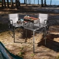 thumbnail image 3 of REDCAMP Folding Portable Grill Table, Lightweight Metal Grill Stand Aluminum Camping Table w/ Adjustable Height Legs for Outdoor Cooking BBQ RV Picnic, 3 of 8