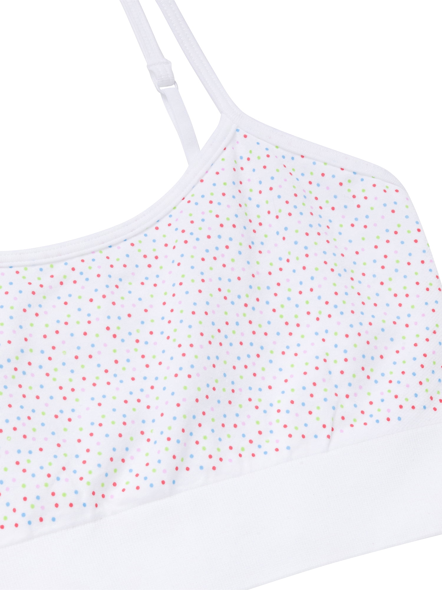 Wonder Nation Girls' Seamless Brami Recycled Bra, 2-Pack, Sizes XS-2XL