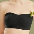 thumbnail image 2 of PENGXIANG Women‘s Solid Color Strapless Bra  Enhanced Bust Appearance  Non Slip  Thin Bandeau  Push Up Bra, 2 of 5