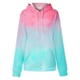 thumbnail image 6 of HAJWOH Oversized Hoodies For Women Tie Dye Gradient Sweatshirts Baggy Drawstring Hooded Pullover Fall Casual Tops With Pocket, 6 of 6