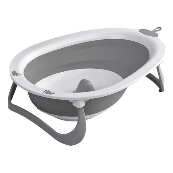 Tina Plegable Ergonómica Para Bebe Klin Color Gris