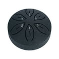 thumbnail image 5 of Mini Rain Drum 3 Inch 6-Tone Steel Tongue Drum Percussion Instrument Portable Lightweight Durable Educational Practice Musical Toy for Kids Beginners Musicians with Storage Bag Stick, 5 of 5