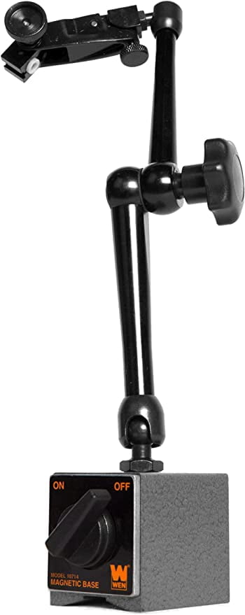 WEN Magnetic Base for Dial Indicators, Three Segment, Industrial Strength with Quick Release