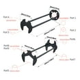 thumbnail image 3 of OKYMOTOR 4pcs Basin Wrench Set Labor-Saving Multifunctional Sink Wrench Universal Tool 1.32 lb 11.70 inch for Tight Spaces, 3 of 7