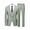 Bamboo green, variant on Men's classic slim-fit three-piece suit, suitable for business, weddings and banquets.