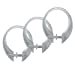 thumbnail image 3 of EXCELL Button Up Shower Curtain Hooks, Clear, 3 of 3