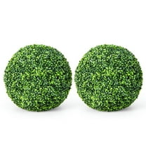 GVN Artificial Plant,Greenery Decor,2 Pieces 19 Inch Artificial Topiary Balls Faux Boxwood Ball Plants