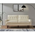 thumbnail image 6 of US Pride Furniture Acire Faux Leather Cushion Back 2Pcs Living Room Set, White, 6 of 6