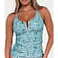 thumbnail image 5 of Printed Zuri V-Wire Underwire Tankini Top Swimsuit, 5 of 6