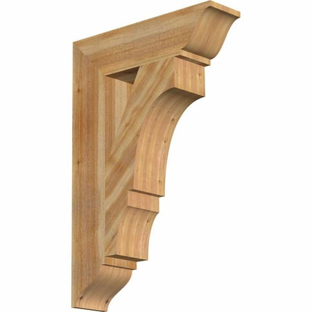 

Ekena Millwork 6 W x 24 D x 36 H Balboa Traditional Rough Sawn Bracket Western Red Cedar