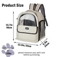 thumbnail image 5 of Large Capacity Pet Carrier Backpack with Zipper Closure & Mesh Ventilation - Ideal for Cats and Small Dogs Traveling, Portable Pet Carrier | Ventilated Pet Carrier | Visibility Panels, 5 of 5