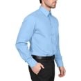 thumbnail image 5 of 2 PACK Men's Boltini Italy Regular Fit Long Sleeve Classic Button up Dress Shirt, 5 of 11