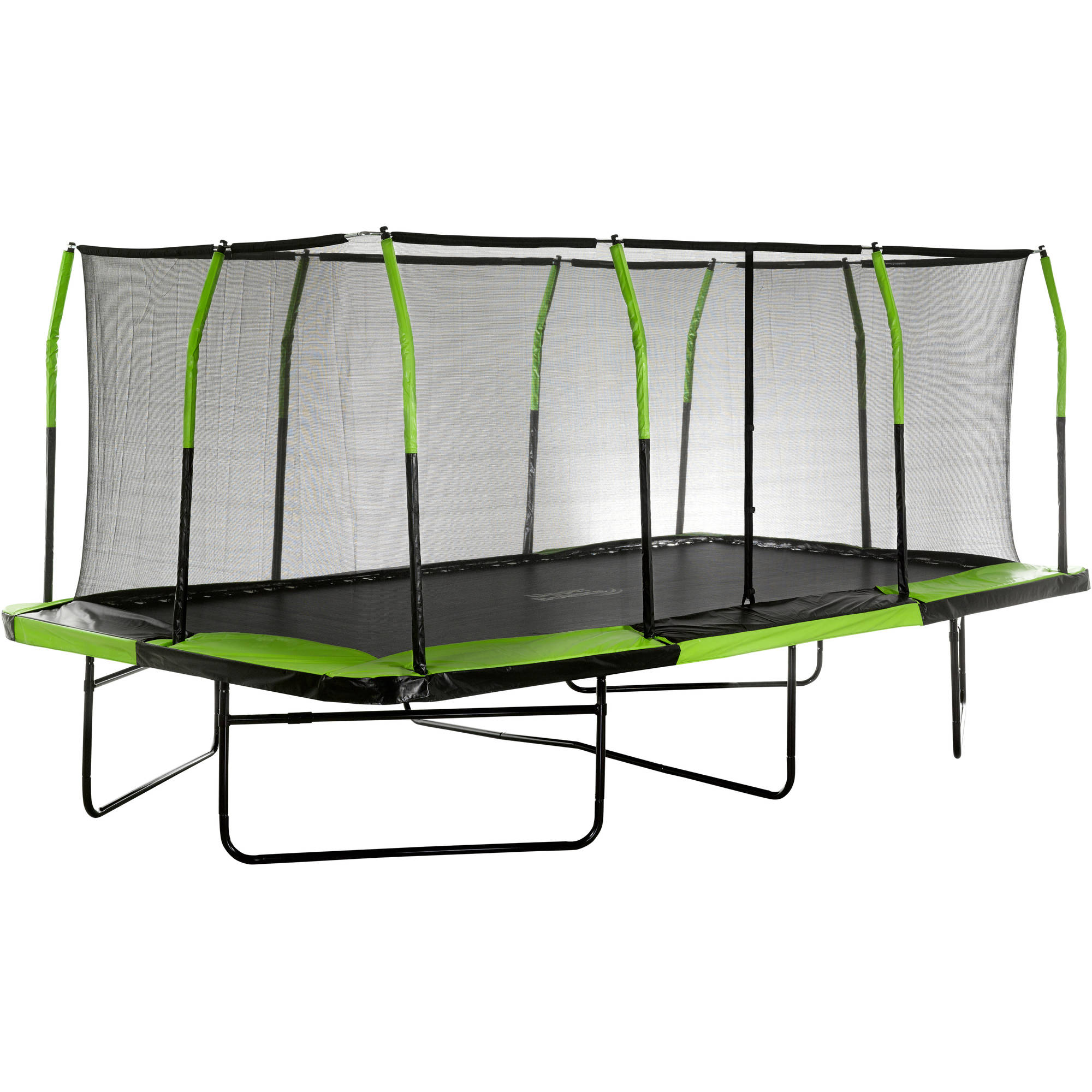 Upper Bounce Rectangle 10 x 17 Foot Trampoline, with Enclosure, Green - image 2 of 7