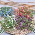 thumbnail image 5 of Harpi Artificial Flowers for Decoration, 3Pcs/Bunch Artificial Flower,Non-Fading Not wither No Need To Water,Full SkyStar with A Fake Bouquet,Artificial Flower for Wedding Home Decoration Blue, 5 of 6