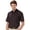 Black/Navy, variant on Monterey Club Men's Jasper Stripe Texture Golf Polo Shirt #1648