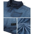 thumbnail image 4 of ZIMEGO Men's Short Sleeve Vintage Polo Shirt with Chest Pocket - Garment Color Dyed Oil Wash and Chest Pocket, 4 of 6