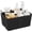 Black, variant on SH-Shower Caddy Organizer, Portable Bathroom Storage Caddy with Handle, Rust Resistant Toiletries Organizer for Bathroom Kitchen Storage, Milky White, 9.36 x 7.73 x 7.24 Inch